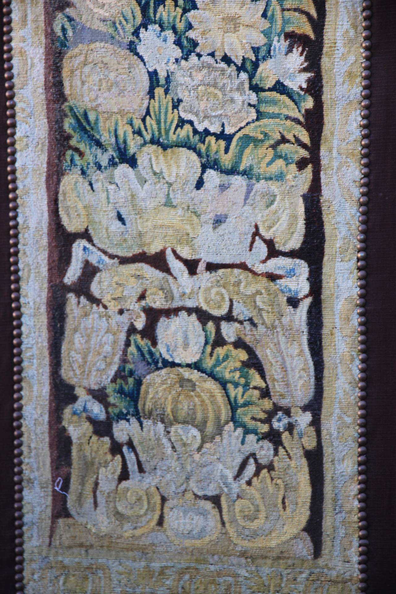 Baroque 17th Century Tapestry Four-Panel Screen
