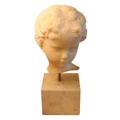 Petite French Marble Bust C. 1900
