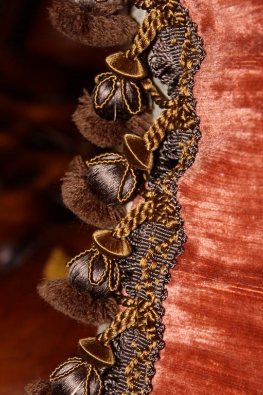 Pair of 18th C. Tapestry Pillows with Linen Velvet and Tassels at 1stdibs