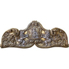 19th C. Carved Silver & Gold Gilt Carving