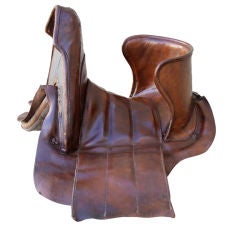 Vintage Leather Riding Saddle