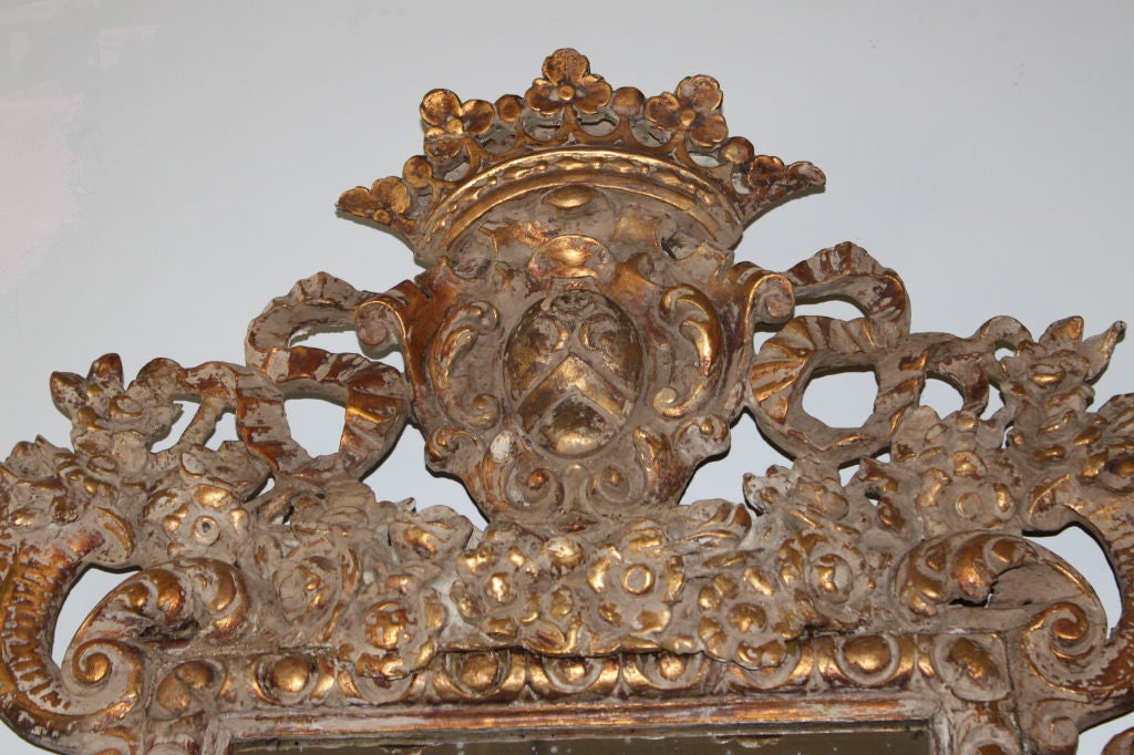 19th C. Italian Rococo 3-Panel Mirror/Screen 3