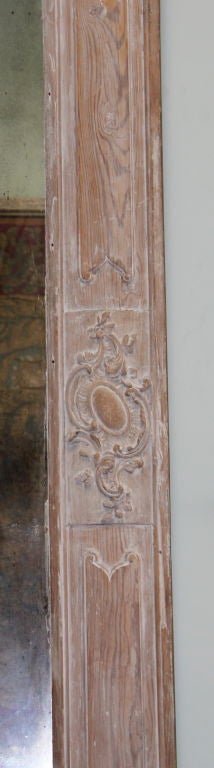 Carved Italian Architectural Mirror, circa 1900s In Distressed Condition In Los Angeles, CA