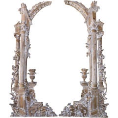 Pair of Louis XVI Style Carved Architectural Elements