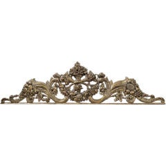 Carved Italian Gilt Wood Architectural Piece C. 1900's