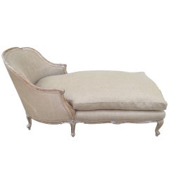 19th C. French Painted Chaise