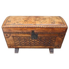 Leather Studded Spanish Trunk C. 1940's