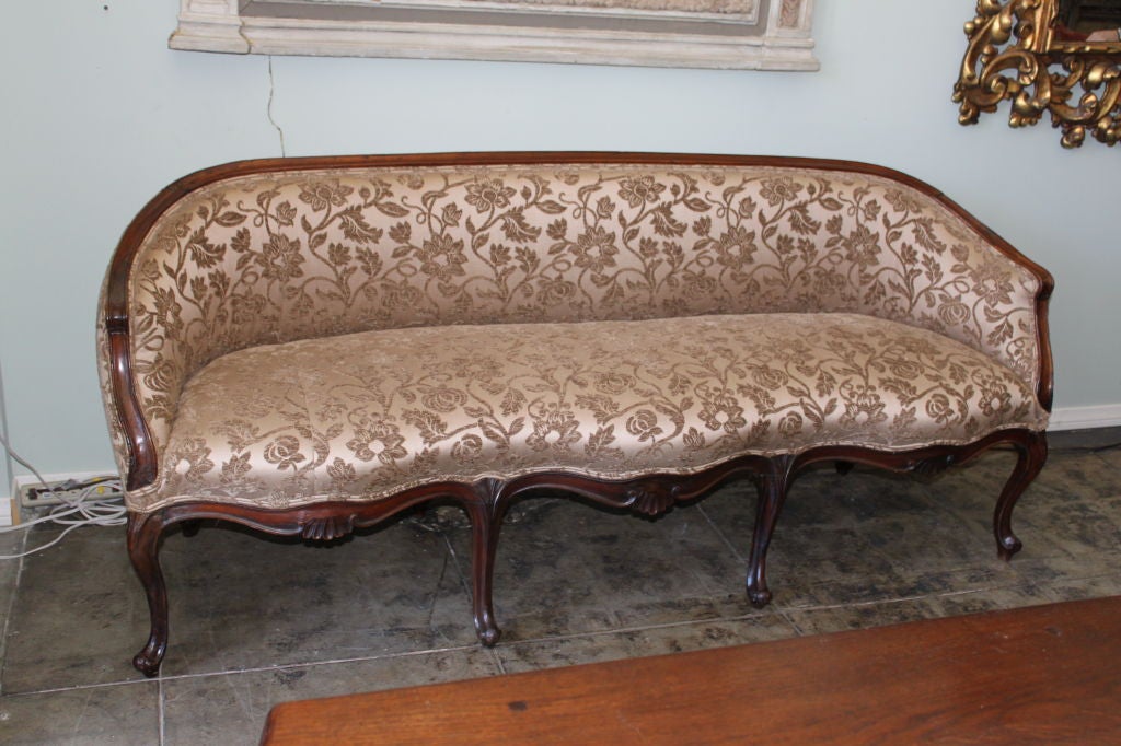 18th C. Carved Italian Settee