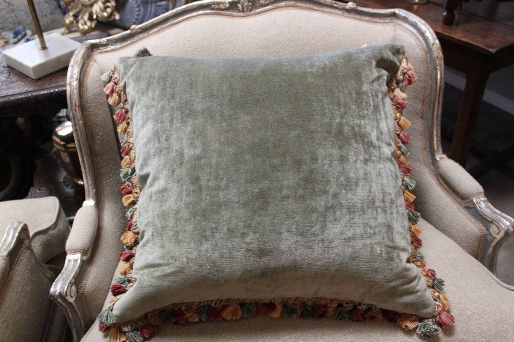Pair of 19th C. French Needlepoint Pillows at 1stdibs