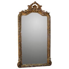 Italian Gilt Wood Mirror C. 1900's