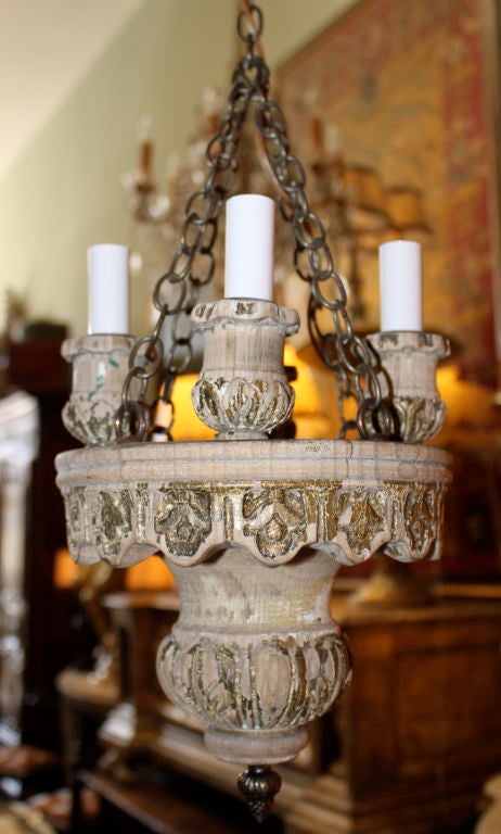 Charming Four Light Ceiling Fixture C. 1900's