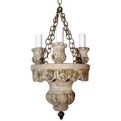 Antique Charming Four Light Ceiling Fixture C. 1900's