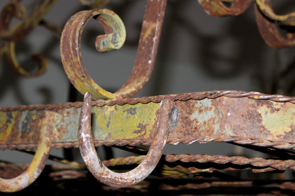 French Painted Iron Pot Rack 2