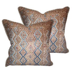 Pair of Antique Textile Pillows C. 1900
s