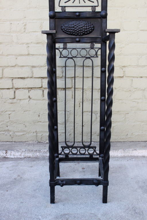 Spanish Wrought Iron Standing Hat/Coat/Umbrella Stand at 1stdibs