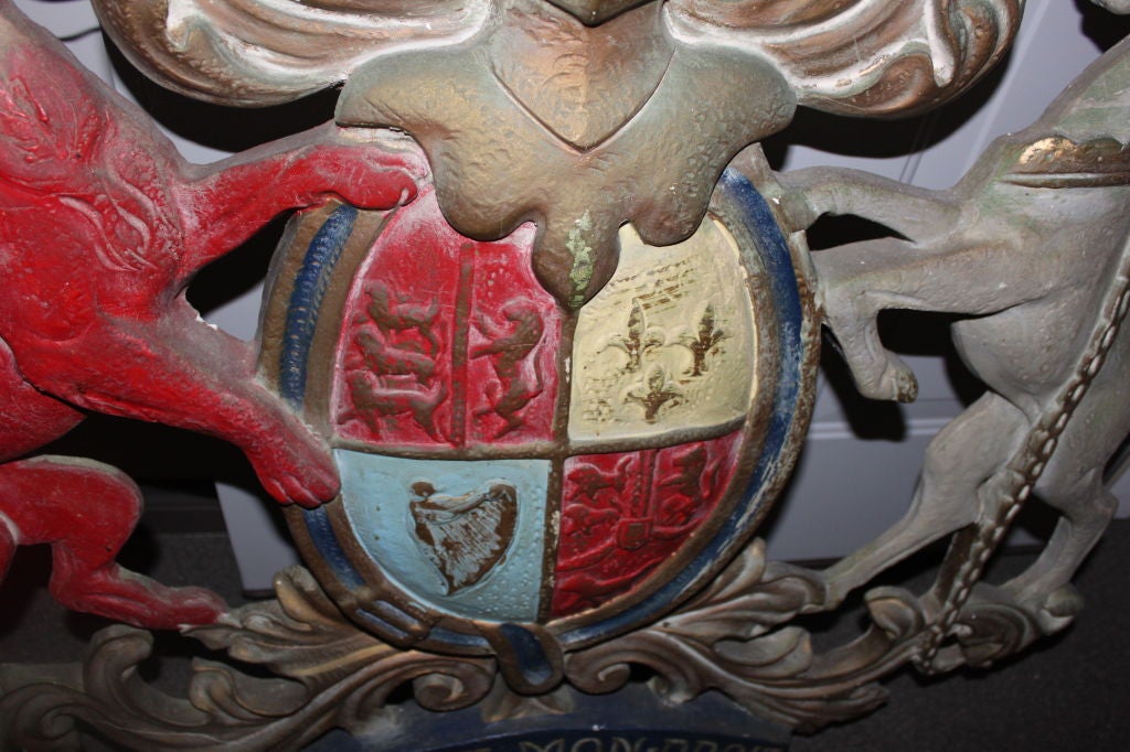 Paint Italian Family Crest Early 1900's