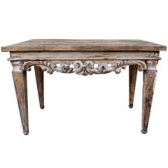 19th C. Carved Italian Painted Table