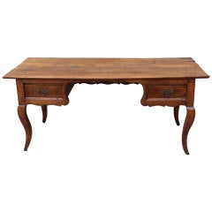 Antique 19th C. French Cherry Wood Desk