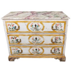 19th C. French Painted Chest of Drawers