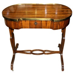 Vintage Baker Rosewood Veneered Kidney Shaped Table