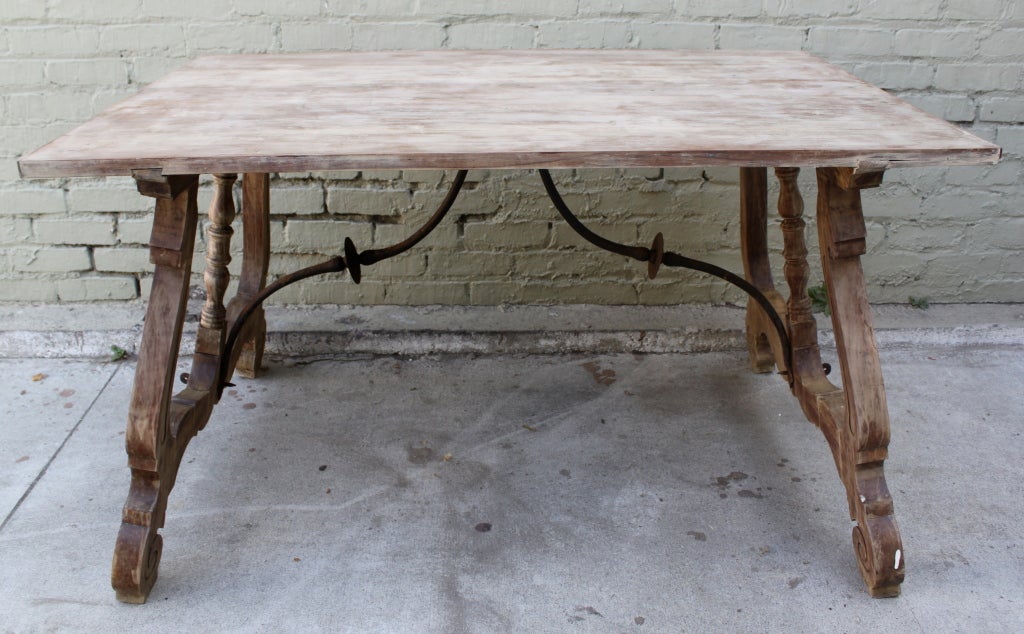19th C. Spanish Trestle Table