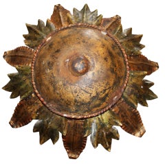 Italian Sunburst Ceiling Fixture C. 1920's