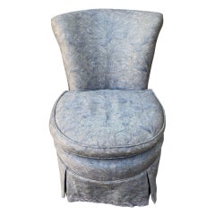 Vintage Authentic Fortuny Textile Vanity Chair C. 1940