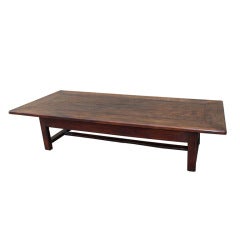 19th C. French Walnut Carved Coffee Table