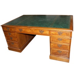 patnerdesk English Leather Top Patner
s Desk C. 1900