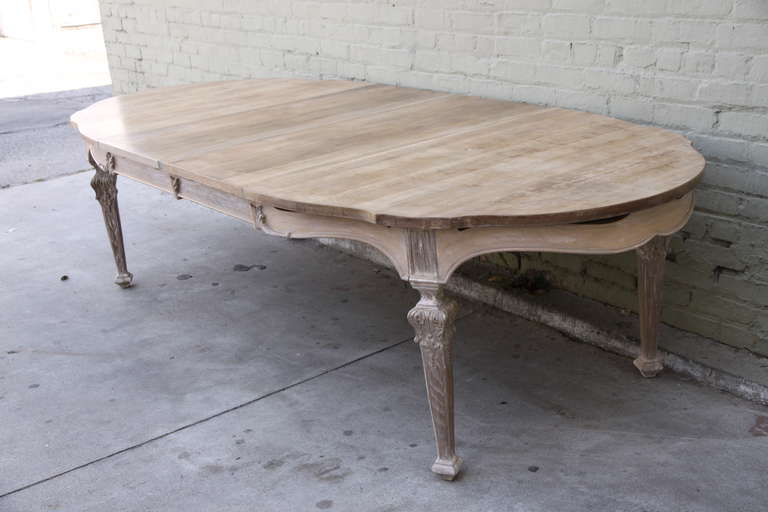 Other French Painted Dining Table with Leaves