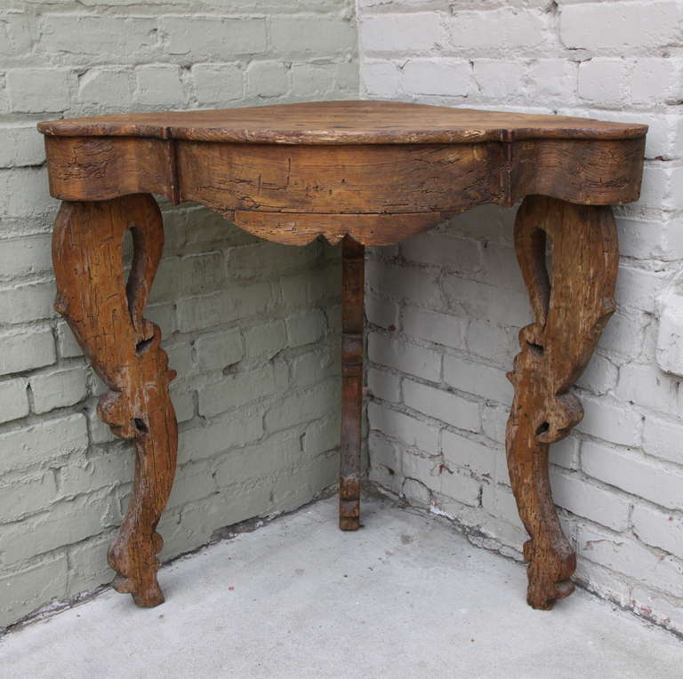 Other 19th Century Italian Corner Table