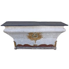 19th C. Italian Painted Altar Table