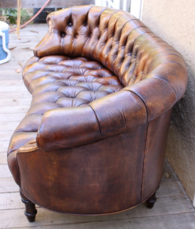 unique leather sofa