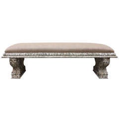 19th Century French Painted Bench