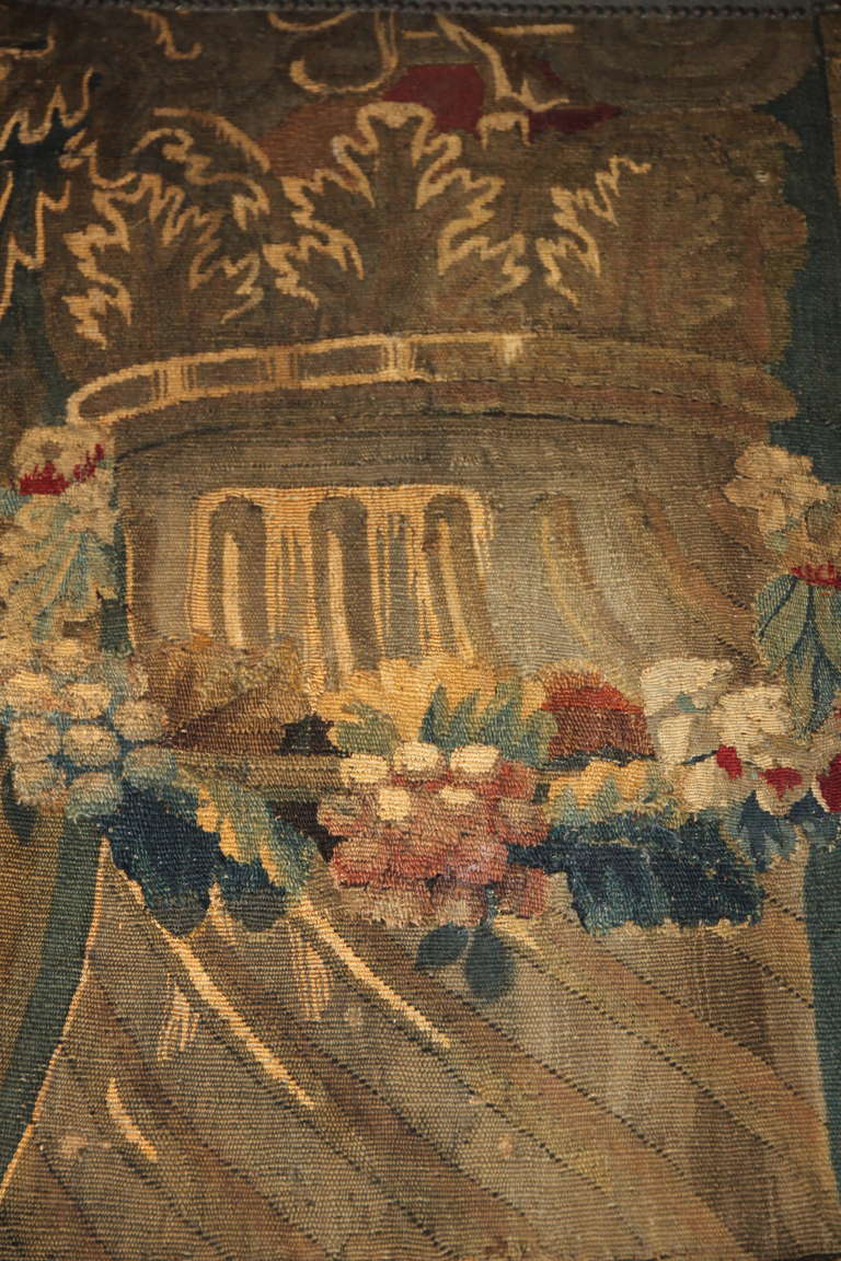 18th Century and Earlier 18th Century Tapestry Panels with Cherubs and Columns