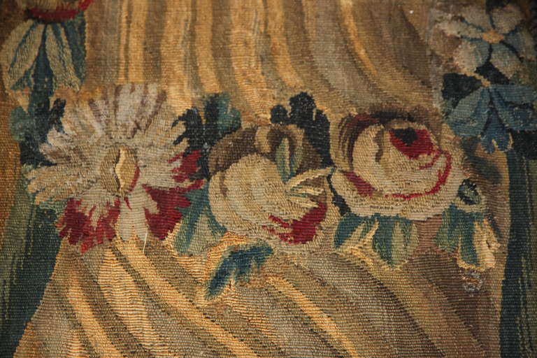 Wool 18th Century Tapestry Panels with Cherubs and Columns