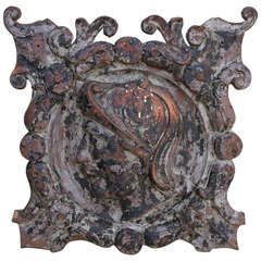 19th Century French Iron Wall Hanging