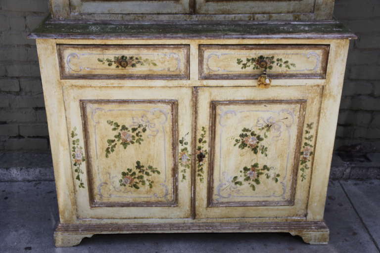 Italian Painted Armoire C. 1900's