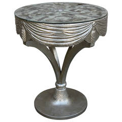 Grosfeld House Silvered Table with Mirrored Top
