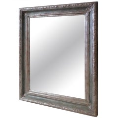 Soft Blue 
Silver Gilt Mirror C. 1930