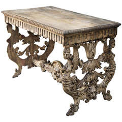 19th Century Italian Carved Table
