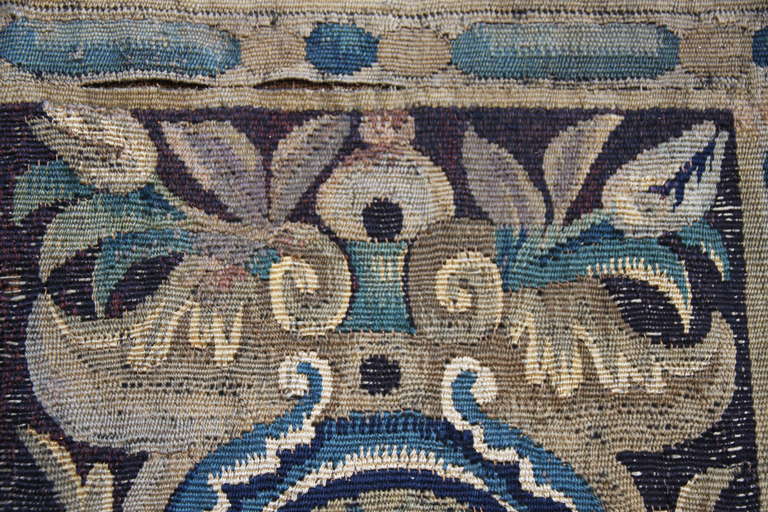 Wool 18th Century Flemish Tapestry Screen
