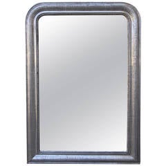 Antique 19th Century Louis Philippe Silvered Mirror