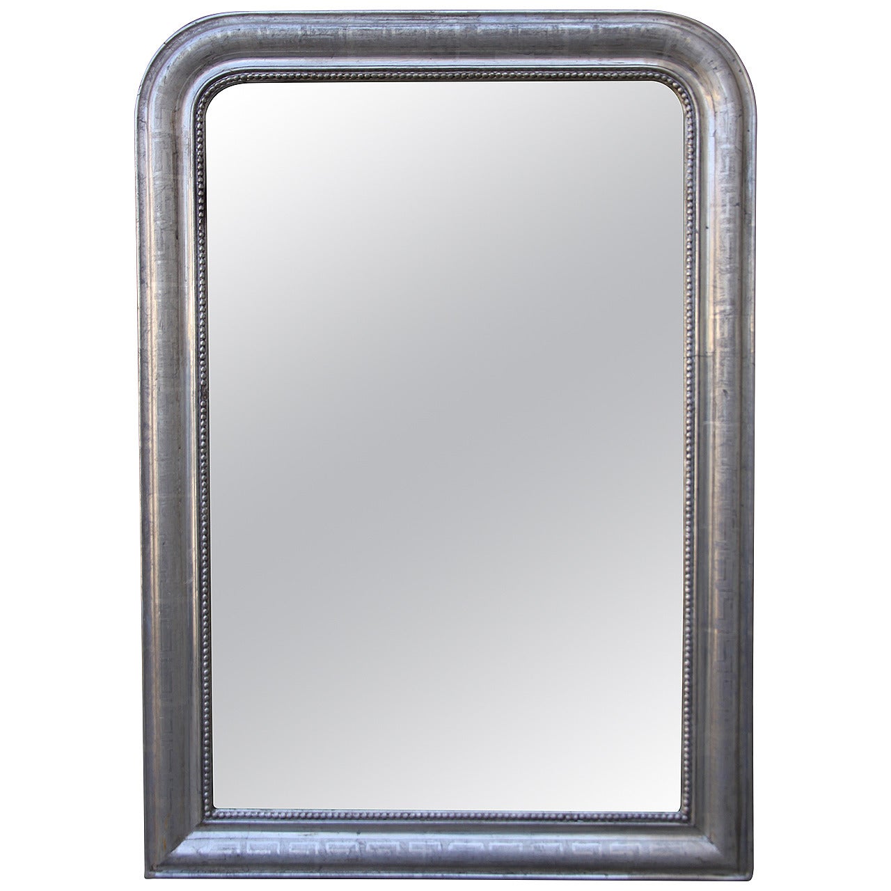 19th Century Louis Philippe Silvered Mirror