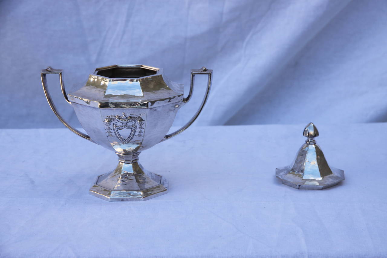 Hand-Hammered and Engraved Tea Set 2
