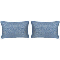 Pair of Blue & Gold Fortuny Pillows