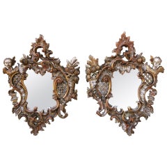 Pair of Italian Baroque Style Mirrors