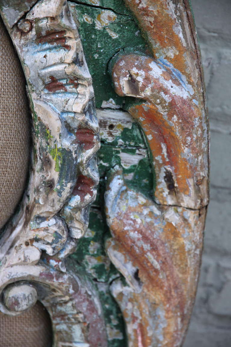 19th Century French Painted Headboard 2