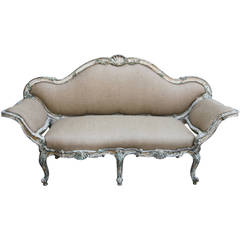 French Regency Style Painted Sofa