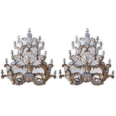 Antique Pair of Italian Baroque Style Reliquaries